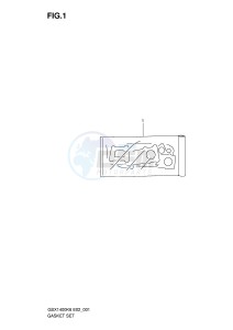 GSX1400 (E2) drawing GASKET SET