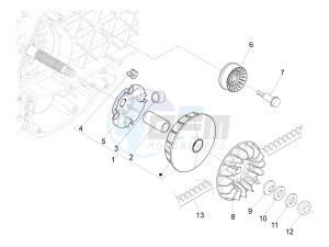 MP3 500 LT E4 Sport - Business (EMEA) drawing Driving pulley