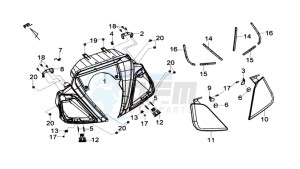 MAXSYM 600I ABS drawing COWLING SPEEDOMETER