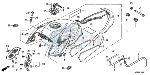 CB1000RD CB1000R UK - (E) drawing FUEL TANK