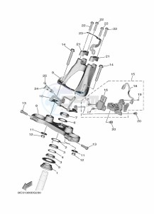 XP530D-A TMAX DX ABS (BC3D) drawing STEERING