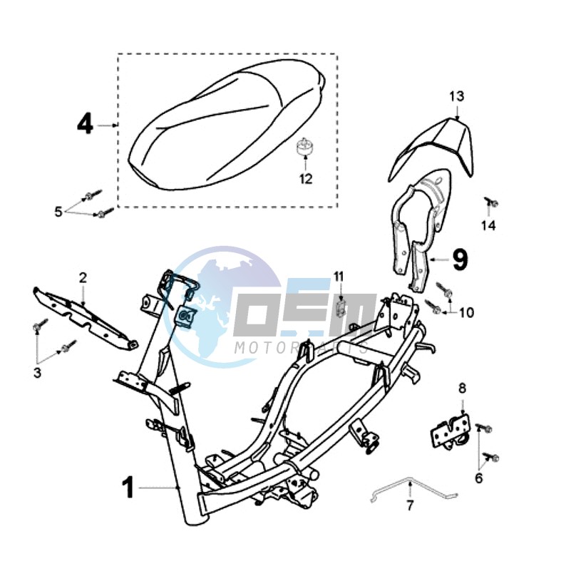 FRAME AND SADDLE