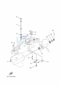 F50HET drawing PROPELLER-HOUSING-AND-TRANSMISSION-2