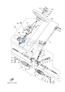 YXE700 YXE70WPAJ WOLVERINE R (B3D5) drawing STEERING