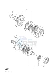 FJR1300AE FJR1300-AE FJR1300-AE (B96B B9A1) drawing TRANSMISSION