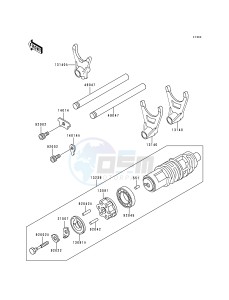 ZG 1200 B [VOYAGER XII] (B10-B14) [VOYAGER XII] drawing GEAR CHANGE DRUM_SHIFT FORK-- S- -