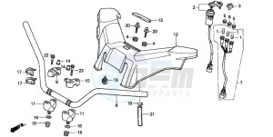 TRX400FW FOURTRAX FOREMAN drawing HANDLE PIPE