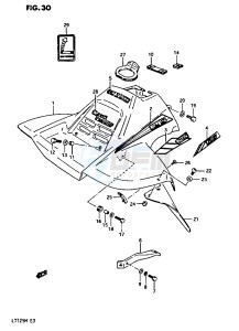 LT125 (E3) drawing FRONT FENDER