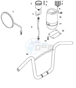 STANDARD_K9_DENMARK 50 DENMARK drawing Handle bar-speedometer