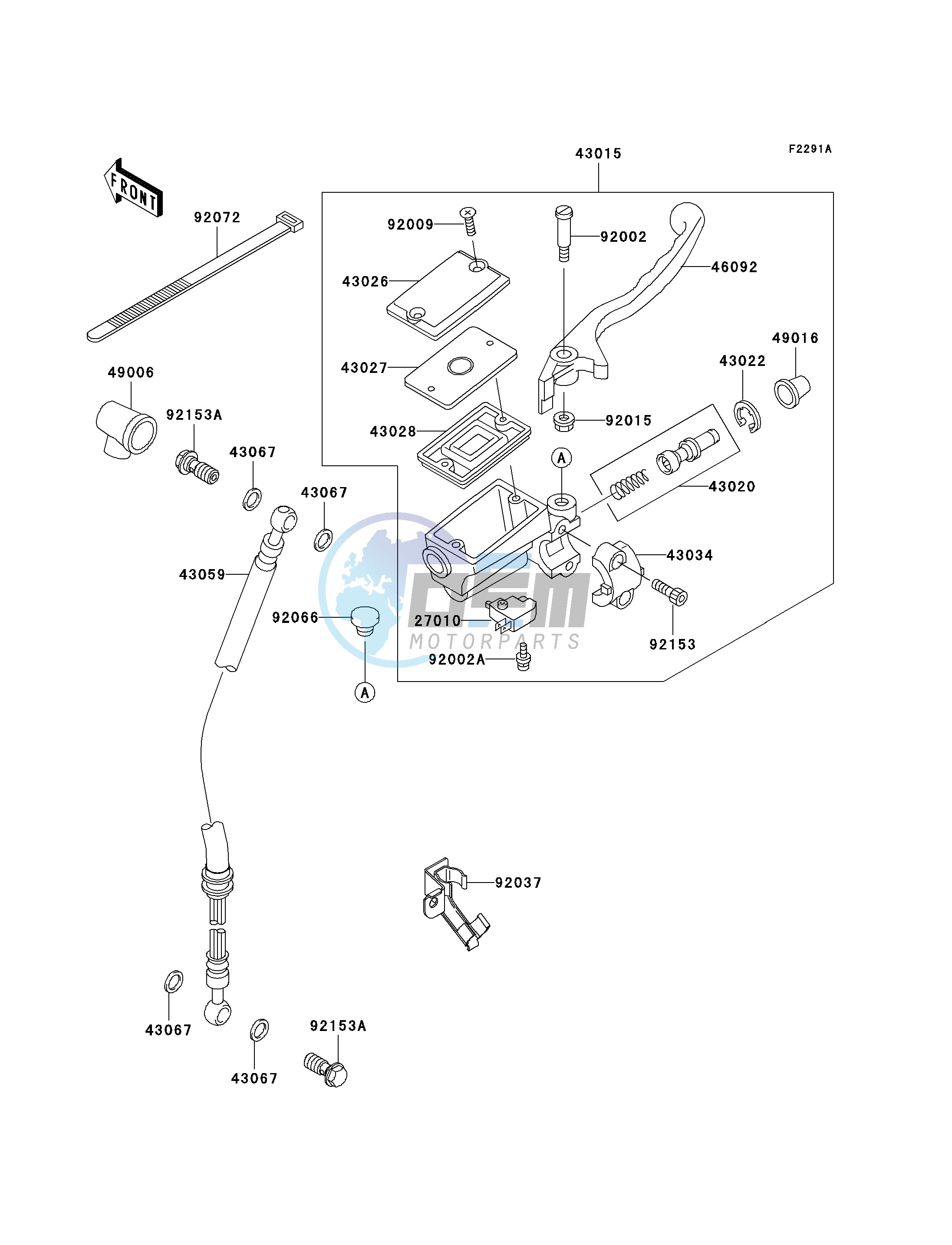 FRONT MASTER CYLINDER-- F19- -