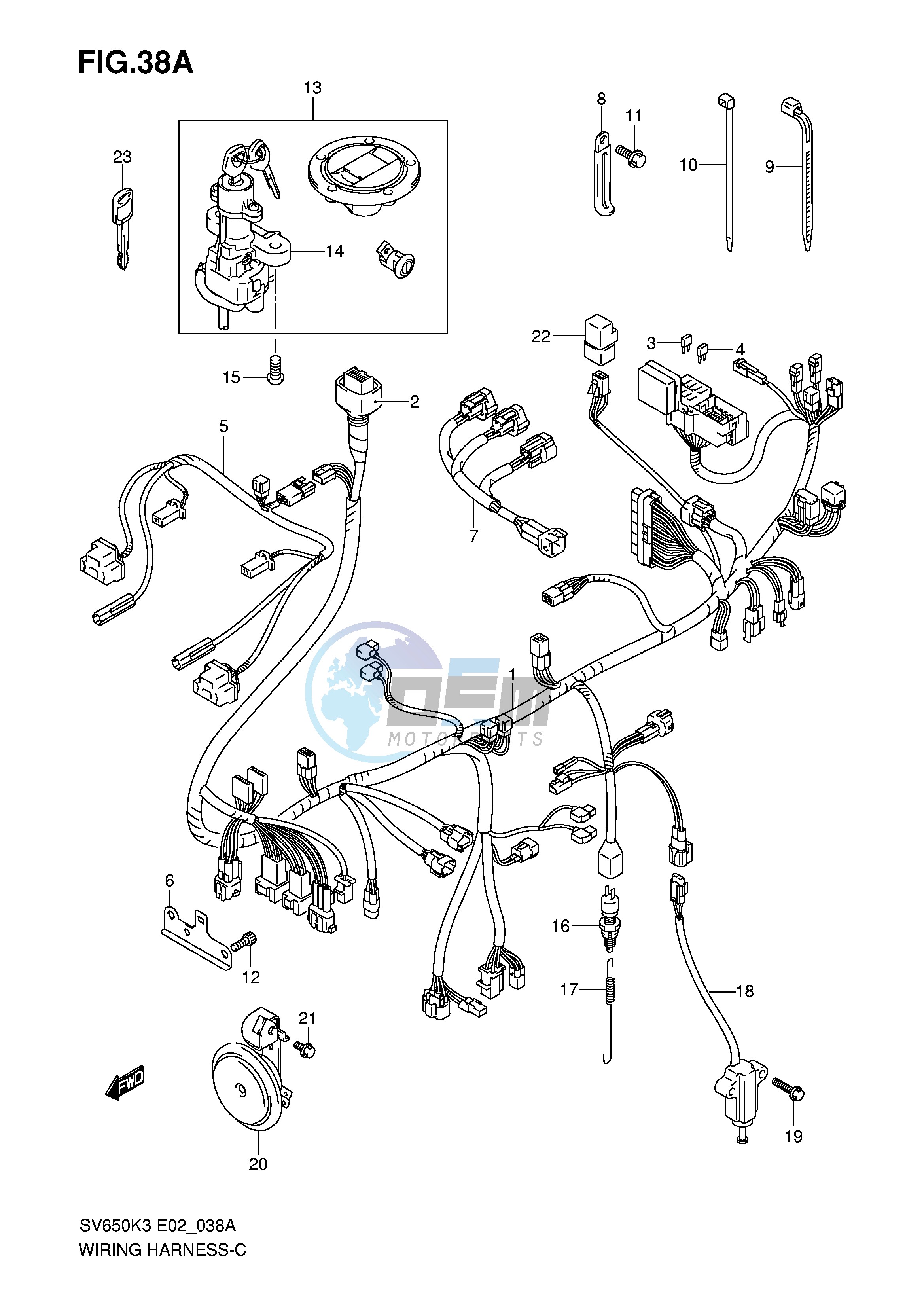 WIRING HARNESS (SV650SK5 SK6 SUK5 SUK6)