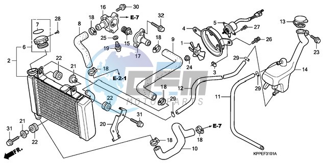 RADIATOR (CBR125RW7/RW9/RWA)