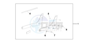 VT750C9 Europe Direct - (ED / MME) drawing BACKREST/REAR CAR