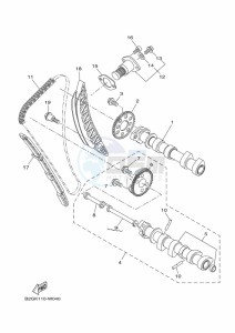 MT-07 MTN690 (BTK7) drawing CAMSHAFT & CHAIN