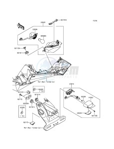 NINJA_250SL_ABS BX250BFS XX (EU ME A(FRICA) drawing Taillight(s)