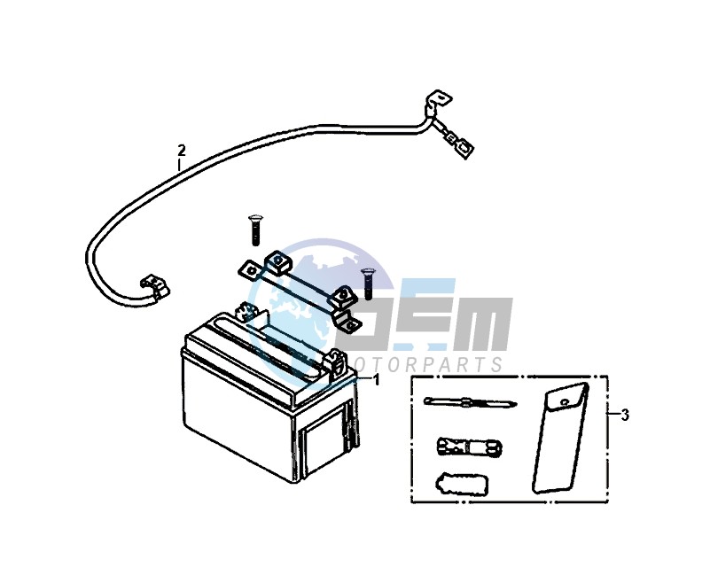 BATTERY TOOL BOX / FIDDLE II 50 (25 KM/H) (AF05W4-NL) (E4) (L8-M0)