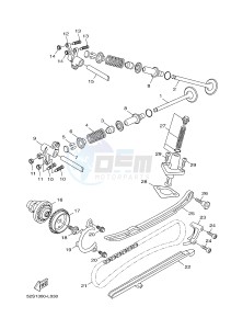 HW125 XENTER 125 (53B6) drawing VALVE