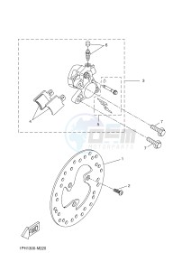 NS50 AEROX (1PH3 1PH3 1PH3) drawing FRONT BRAKE CALIPER