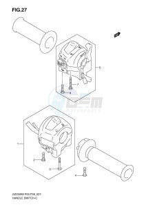 GZ250 (P3) drawing HANDLE SWITCH