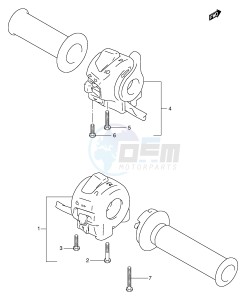 TL1000R (E2) drawing HANDLE SWITCH