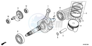 TRX500FM1F TRX500FM Europe Direct - (ED) drawing CRANK SHAFT/PISTON