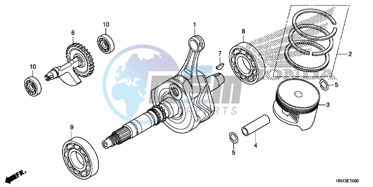 CRANK SHAFT/PISTON