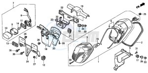 VT750C2 drawing TAILLIGHT (VT750C3/CD3)