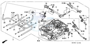 VFR8009 Ireland - (EK / MME TWO) drawing THROTTLE BODY (ASSY.)