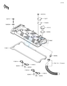 JET SKI ULTRA 310LX JT1500MEF EU drawing Cylinder Head Cover