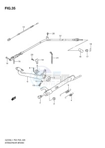 GZ250 (P3) drawing STAND - REAR BRAKE