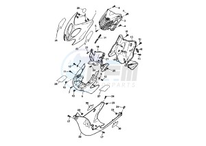 YQ AEROX R 50 drawing FRONT BODY MY99 MAX BIAGGI