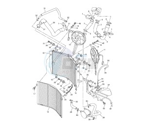 FJR AS 1300 drawing COOLING SYSTEM