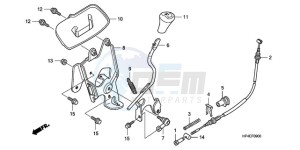 TRX420FMA Europe Direct - (ED / 4WD) drawing SELECT LEVER