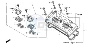 CB1000RB drawing CYLINDER HEAD COVER