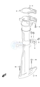 DF 2.5 drawing Drive Shaft Housing w/Transom (S)