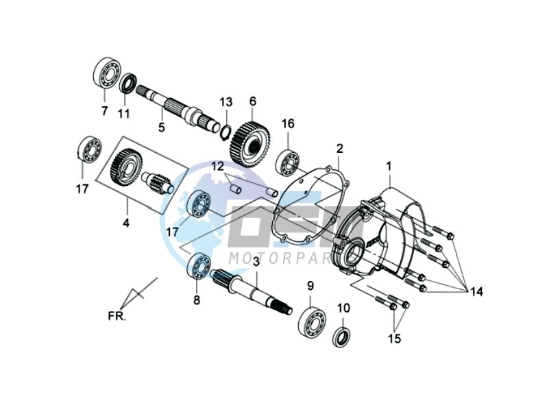 CRANKCASE - DRIVE SHAFT