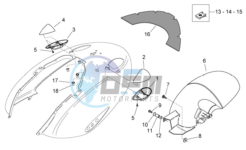 Rear body - Mudguard