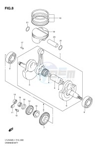 LT-Z400 (E19) drawing CRANKSHAFT (LT-Z400L1 E19)