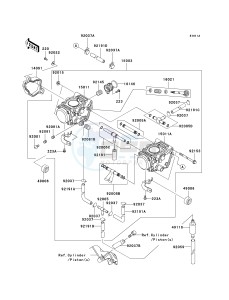 KVF 700 A [PRAIRIE 700 4X4] (A6F) A6F drawing CARBURETOR -- CN- -