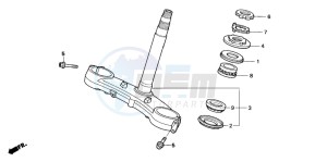 CBR600RR drawing STEERING STEM (CBR600RR5/6)