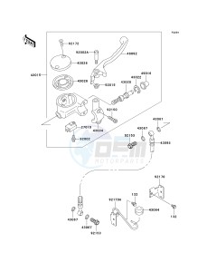 VN 800 A [VULCAN 800] (A10-A11) [VULCAN 800] drawing FRONT MASTER CYLINDER