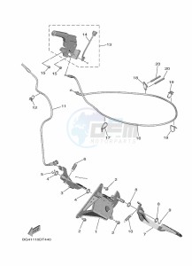 YXF850ES YX85FPSL (BAR2) drawing PEDAL WIRE