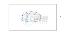 CBR600RA9 Europe Direct - (ED / ABS) drawing METER PANEL