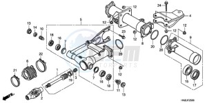 TRX500FA9 Australia - (U) drawing SWINGARM