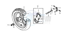 SA50 drawing REAR WHEEL