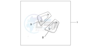 GL18009 Australia - (U / AB NAV) drawing CHROME P.STEP UND