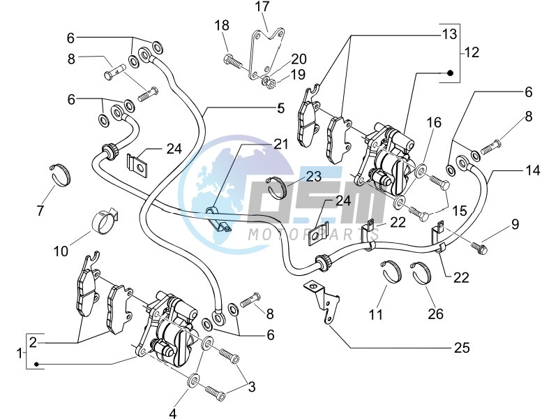 Brakes hose  - Calipers