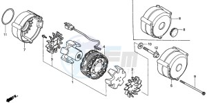 CB750F2 SEVEN FIFTY drawing GENERATOR