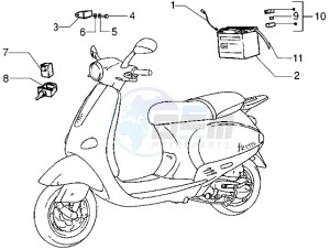 ET4 125 drawing Battery