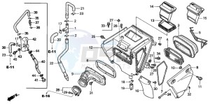 XR250R drawing AIR CLEANER